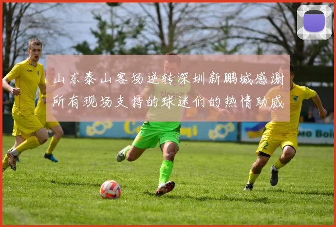 山东泰山客场逆转深圳新鹏城感谢所有现场支持的球迷们的热情助威